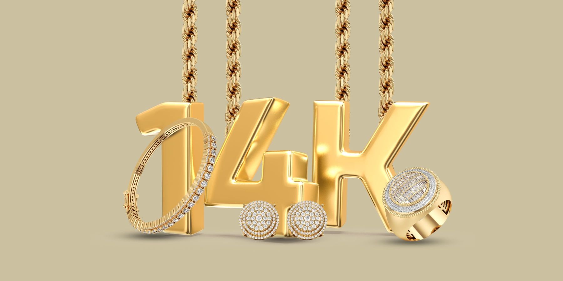 Iced-Game: Elevate Your Style with 14k Diamond Jewelry