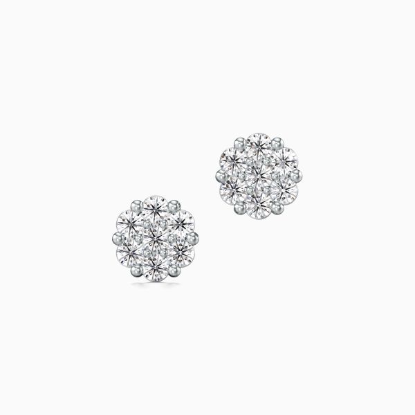 Floral Twinkies Diamond Earrings