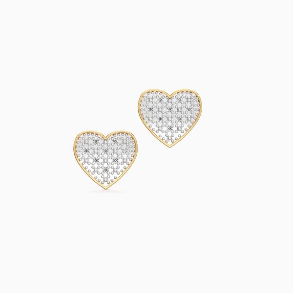 Swag Heart Diamond Earrings