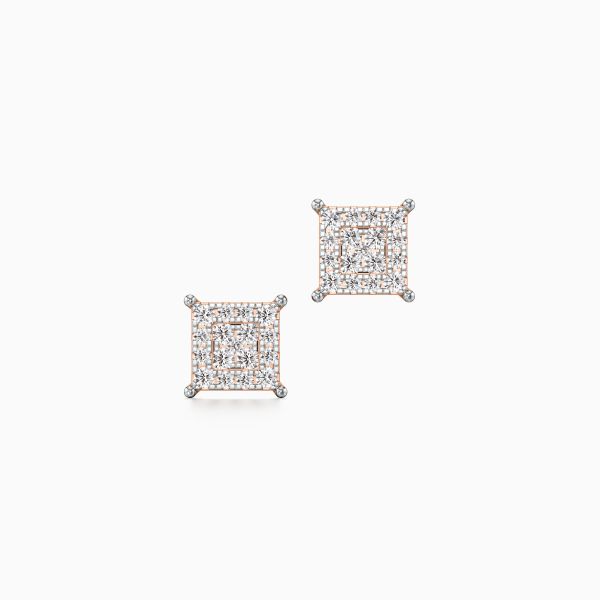 Fab Cubes Diamond Earrings