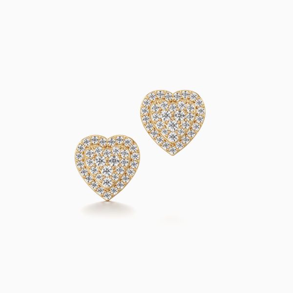 Voguish Heart Diamond Earrings