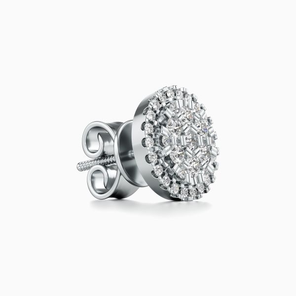 Captivating Discoid Diamond Earrings