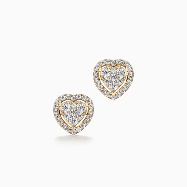 Passionate Heart Diamond Earrings