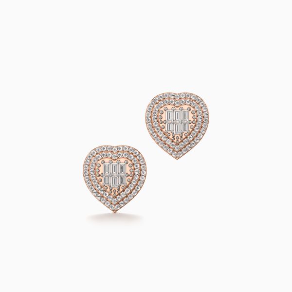 Gemmy Heart Diamond Earrings