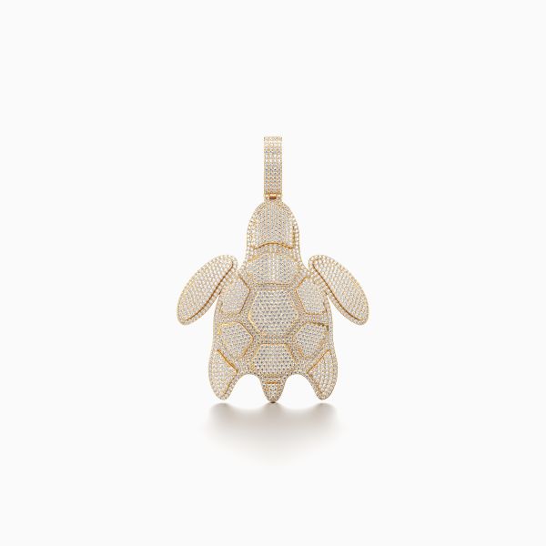Garish Turtle Diamond Pendant
