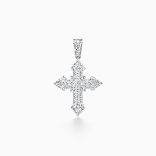 Arrowhead Cross Diamond Pendant