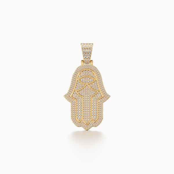 Captivating Hamsa Diamond Pendant