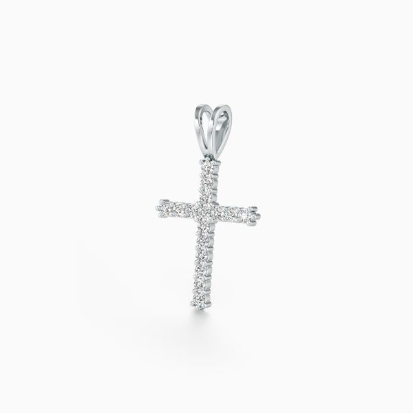 Jamming Cross Diamond Pendant