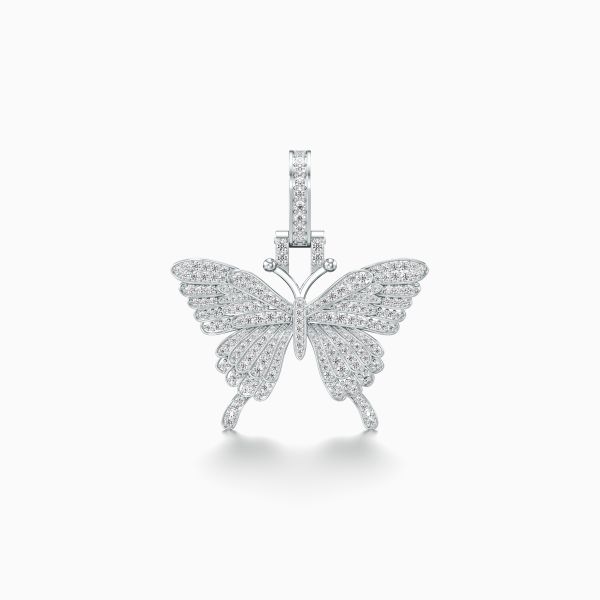 Frost Butterfly Diamond Pendant