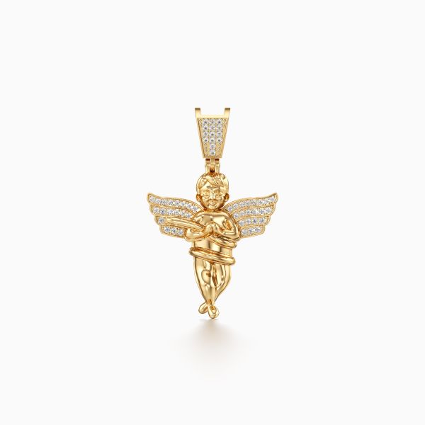 Rizzy Cherub Angel Diamond Pendant