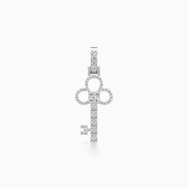 Frosty Key Diamond Pendant