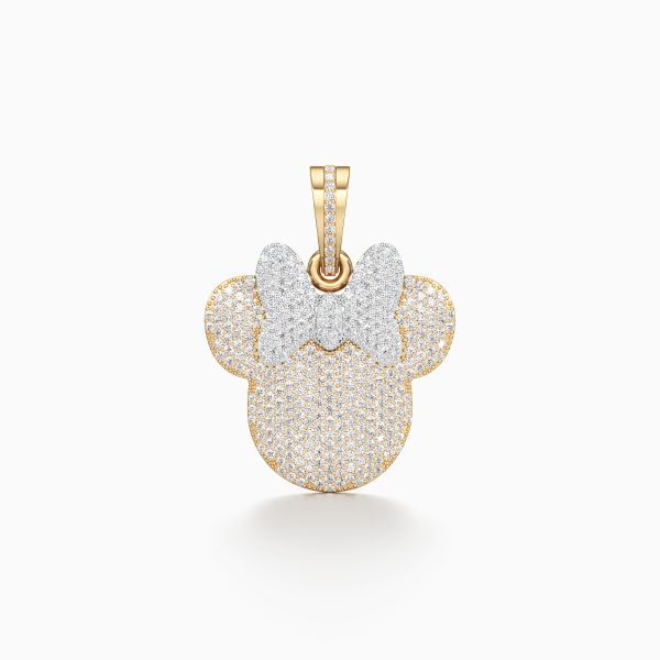 Glimmerous Minnie Mouse Diamond Pendant