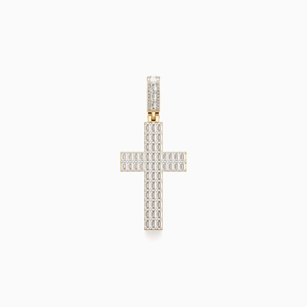 Flashy Cross Diamond Pendant