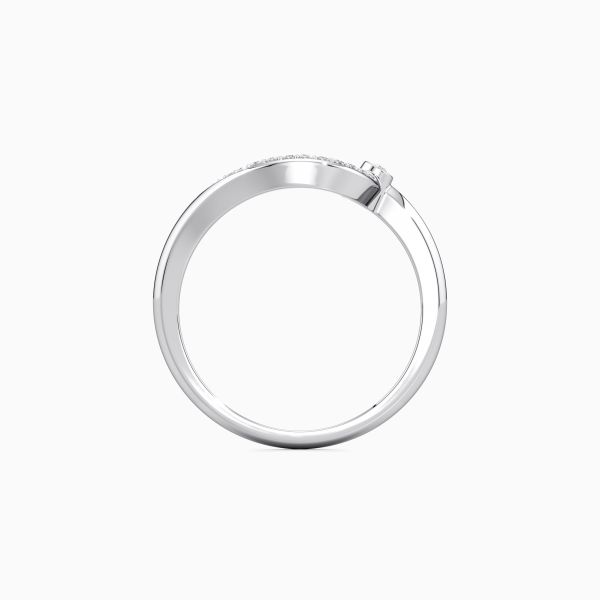 Curvy Drip Diamond Ring