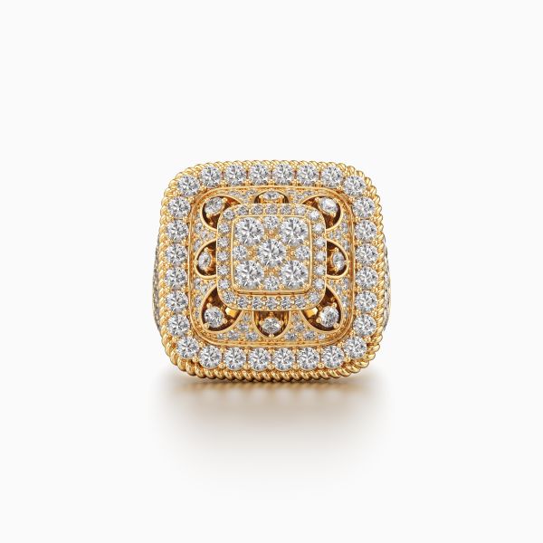 Square Stunner Diamond Ring