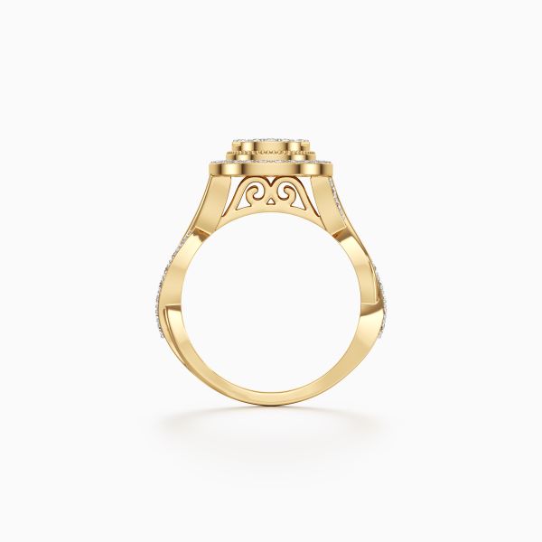 Glitzy Oval Diamond Ring