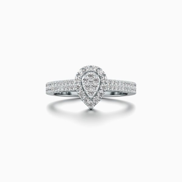 Exquisite Pear Diamond Ring