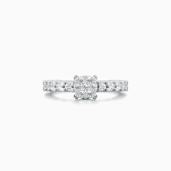 Enticing Cluster Diamond Ring