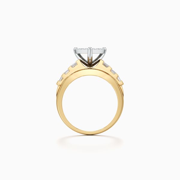 Popping Heart Diamond Ring