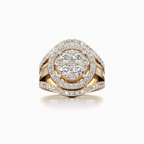 Flaunty Oval Diamond Ring