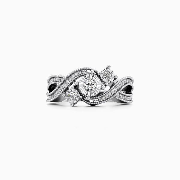 Trinity Sparkle Diamond Ring