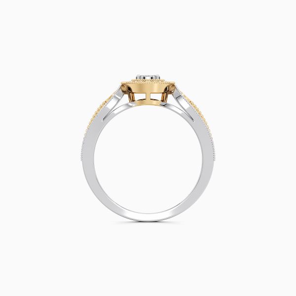 Two-Tone Promise Diamond Ring