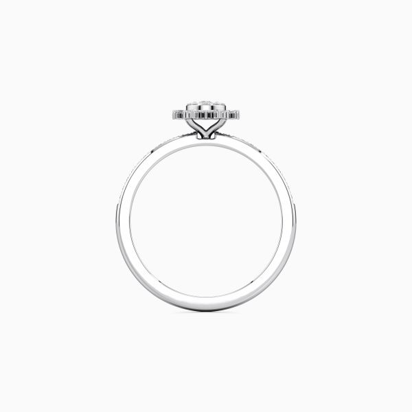 Linear Floret Diamond Ring