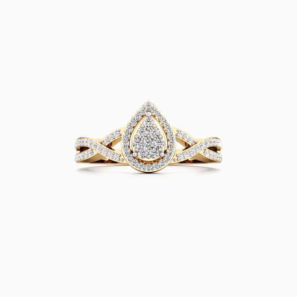 Cascade Drip Diamond Ring