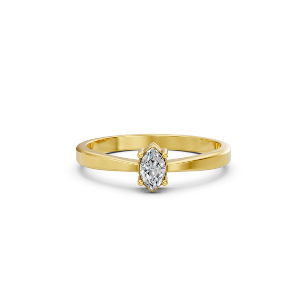 Marquise Cut Solitaire Diamond Ring For Her
