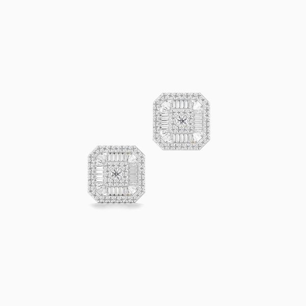 Snazzy Asscher Diamond Earrings