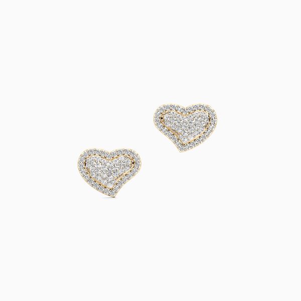 Tilted Love Diamond Earrings