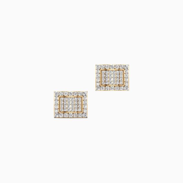 Royale Rectangle Diamond Earrings