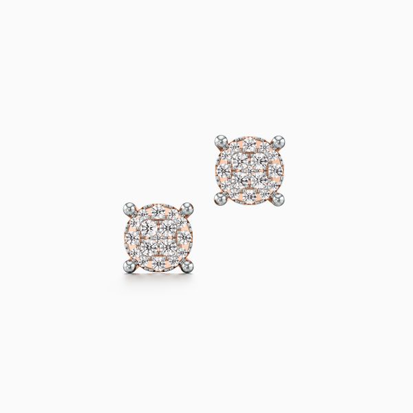 Classic Circle Cuts Diamond Earrings