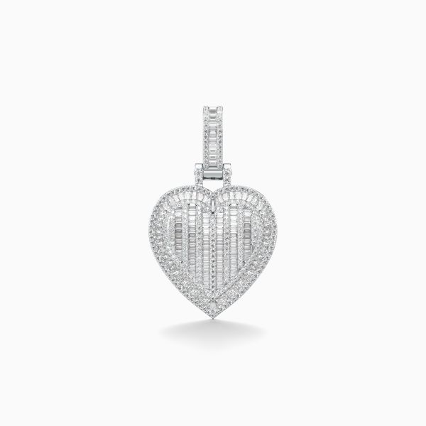 Tumefied Heart Diamond Pendant