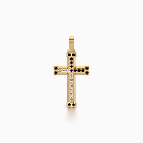 Goldie Cross Diamond Pendant
