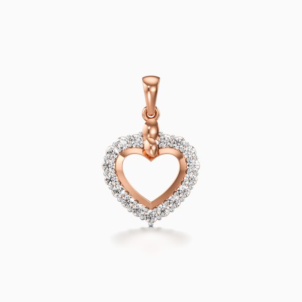 Glimmering Heart Diamond Pendant