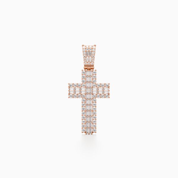 Glimmering Cross Diamond Pendant
