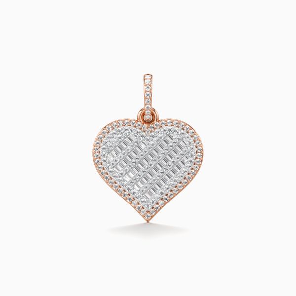 Flashy Heart Diamond Pendant