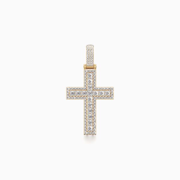 Glimmering Cross Diamond Pendant