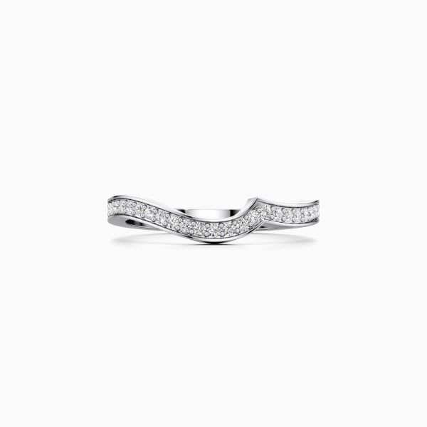 Wavy Curve Diamond Ring