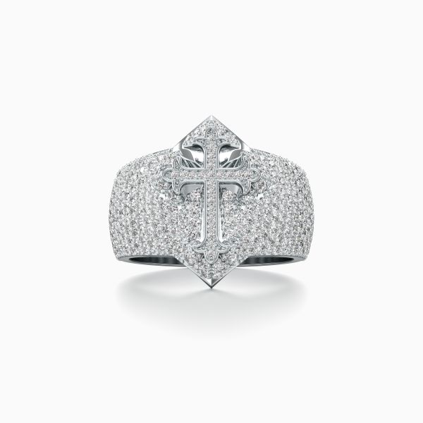 Art Deco Cross Diamond Ring