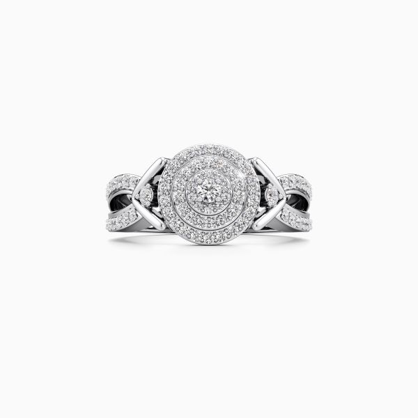 Crowned Blingy Diamond Ring