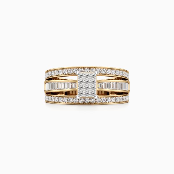 Square Sparkler Diamond Ring