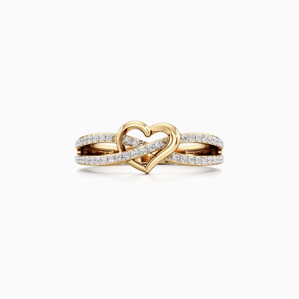 Entwined Heart Diamond Ring