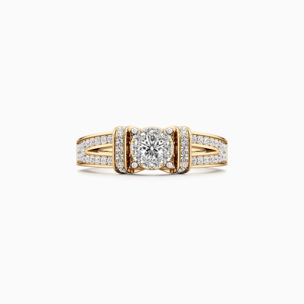 Radiant Aura Diamond Ring