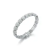 Urban Link Diamond Bracelet in White 10k Gold