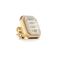 Hip Huggies Diamond Earrings in Yellow 10k Gold