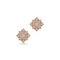 Diamonds on fleek Diamond Earrings in Rose 10k Gold