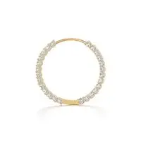 Ultimate Round Diamond Earrings in Yellow 10k Gold