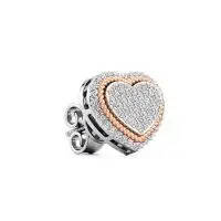 Heart's Desire Diamond Earrings in Rose 10k Gold